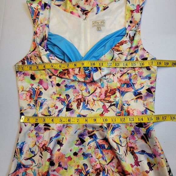 Lindy Bop Ophelia Kaleidoscope Dress 50s Inspired Rockabilly Whimsical Pin-Up - Picture 12 of 13